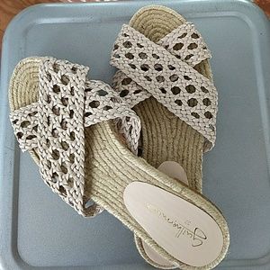 Anthropologie Guilhermina Espadrilles Sandals  Fla